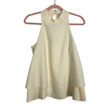 Crosby by Mollie Burch Cream High Neck Tiered Tank- Size XS (see notes)