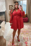 Eloquii Hot Pink Heart Sequin Mini Dress- Size 14