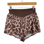 Offline By Aerie Brown Animal Print Shorts - Size M