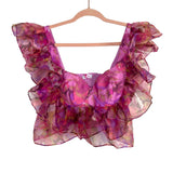 Buddy Love Pink Ruffle Sleeve Top- Size S