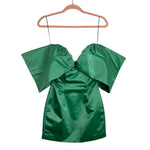 Sau Lee Green Off the Shoulder Dress - Size US 0