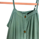 Yo Baby Seafoam Green Button Dress - Size 12 (See Notes)