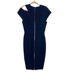 Victoria Beckham Spring Summer 2015 Navy Cutout Zipper Back Dress- Size 8 (see notes)