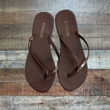Fashion Chocolate Flip Flops- Size 39