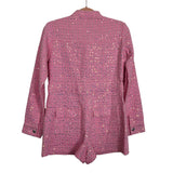 Queen Of Sparkles Pink Sequin Romper - Size XS
