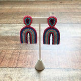 Kaylee New York The Dogwood Beaded Rainbow Earrings (New in Bag)