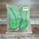 No Brand Green Fuzzy Slippers NWOT- Size 42-43