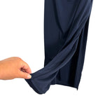 Abercrombie & Fitch A&F Modal-Blend Collection Navy Blue Fitted Dress - Size S Tall