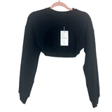 Buffbunny Black Cloud Bolero Back Cutout Cropped Top NWT- Size S