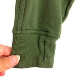 Rae Mode Hunter Green Zip Cropped Hooded Pullover- Size M (we have matching joggers)