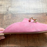 Steve Madden Pink Suede Chain Mules- Size 8.5 (see notes)