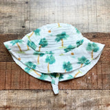 Angel Dear Palmetto Muslin Romper with Matching Sun Hat- Size 6-12M (sold as a set)