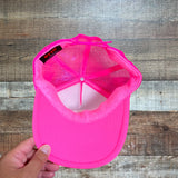Otto Hot Pink with White Flower Trucker Hat