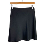 Loft Black Satin Bias Skirt NWT- Size XXS (sold out online)