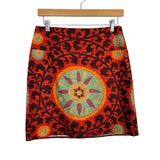 Sevier Skirts Patterned Lined Mini Skirt - Size ~2 (no size tag, fits like 2)