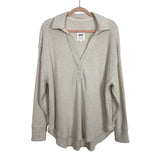 Aerie Lumberjane Waffle Polo Sweatshirt - Size S (sold out online, we have matching shorts)