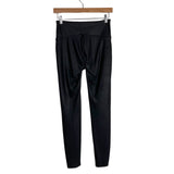 Time & Tru Black Faux Leather Leggings- Size S (Inseam 27”)