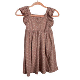 Rylee + Cru Tan Floral Dress- Size 8-9 Years (see notes)