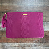 GiGi New York Monogrammed SKT Large Clutch