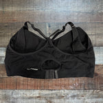 Bamboobies Black with Back Keyhole Racerback Padded Nursing Bra- Size L