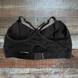 Bamboobies Black with Back Keyhole Racerback Padded Nursing Bra- Size L