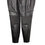 Spanx Classic Black Moto Leggings - Size M (Inseam 25")