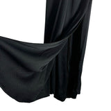Proenza Schouler Black Silk Blend Textured Knit with Back Cut Outs and Ties Dress- Size 2 (see notes)