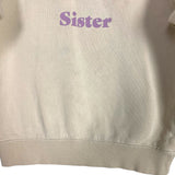 Bob & Blossom Beige Sister Sweatshirt-Size 4Y (see notes, we have matching girl's sweatshirt)