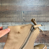 Dolce Vita Leather Peep Toe Slingback Booties- Size 8 (see notes)