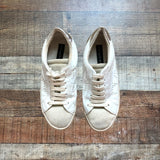 Steven by Steve Madden White Leather Star Sneakers- Size 7 (see notes)