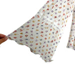 See By Chloe White Multicolor Neck Tie Blouse with Cami - Size 34