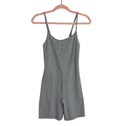 Out from Under Grey Exposed Back Romper- Size S