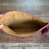 GiGi New York Monogrammed SKT Large Clutch