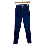 Joe's Frayed Hem High Rise Skinny Ankle Jeans- Size 25 (Inseam 28”)