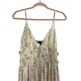 Lulus Floral Front Tie Keyhole Dress NWT- Size M