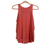 SPANX Salmon Ribbed Split Back Tank- Size S