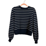 FRAME Navy and White Striped Sweatshirt- Size XS (sold out online)
