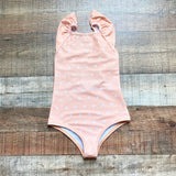 Dear Georgie Orange Sun Ruffle Straps One Piece- Size 6/7