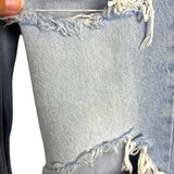 Zara Distressed Light Wash Jeans  - Size USA 4 (Inseam 29" - See Notes)
