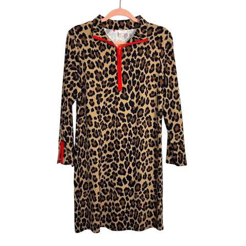 Jude Connaly Leopard Print Zipper Dress NWT- Size M (sold out online)