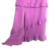 Show Me Your Mumu Pinkish Purple Tiered Ruffle Slit Hem Dress- Size XXL