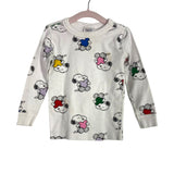 Hanna Andersson Peanuts White Snoopy Heart Two Piece Pajamas- Size 2T (see notes, sold as a set)