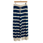 Free People Beach Navy and Cream Sweater Set- Size XL