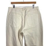 Abercrombie & Fitch Cream Raw Hem Curve Love 90's Relaxed High Rise Jeans NWT-Size 32/14 (Inseam 30.5”)