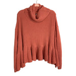 Free People Ruffle Hem Turtleneck Sweater- Size XS