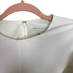 EDIT White Flare Sleeve Ruched A Line Dress- Size XS (see notes)