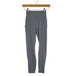 Lululemon Grey Side Pocket High Waisted Leggings - Size 2 (Inseam 24")