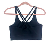 Lulus Black Strappy Back Sports Bra- Size S