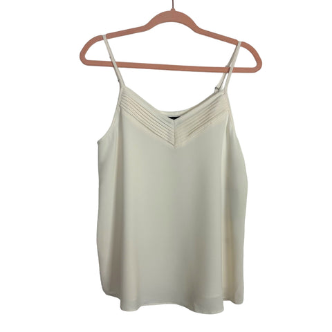 1.STATE Ivory Pleated V-Neck Cami NWT- Size S