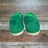 No Brand Green Fuzzy Slippers NWOT- Size 42-43